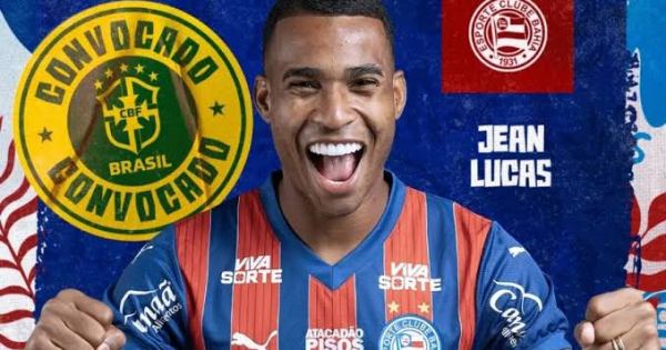  Jean Lucas, do Bahia, é convocado para a seleção brasileira