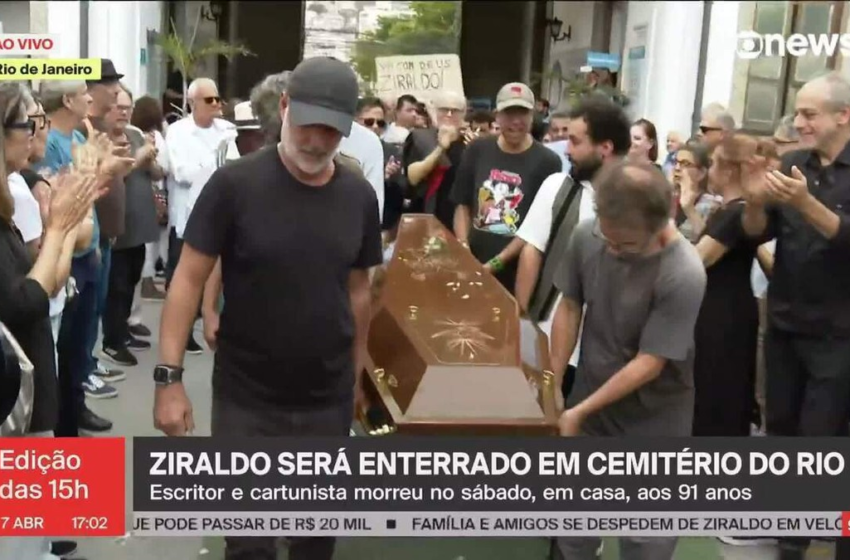  Corpo de Ziraldo é enterrado no Cemitério São João Batista