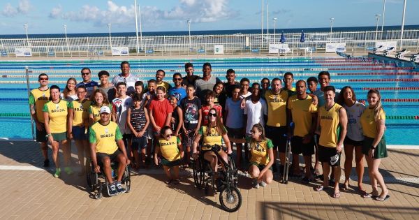  Arena Aquática Salvador recebe equipe de natação do Comitê Paralímpico Brasileiro para Training Camp