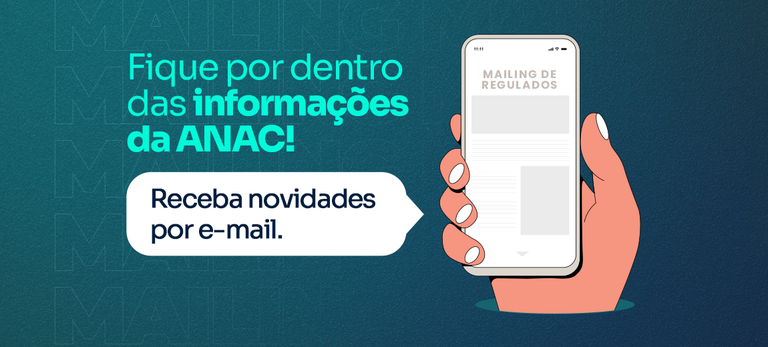  Inscreva-se no nosso mailing para receber as últimas notícias da ANAC – GOV.BR