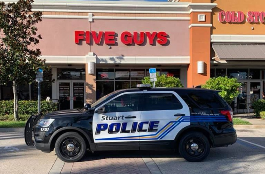  Cinco homens são presos em lanchonete da rede 'Five Guys' na Flórida