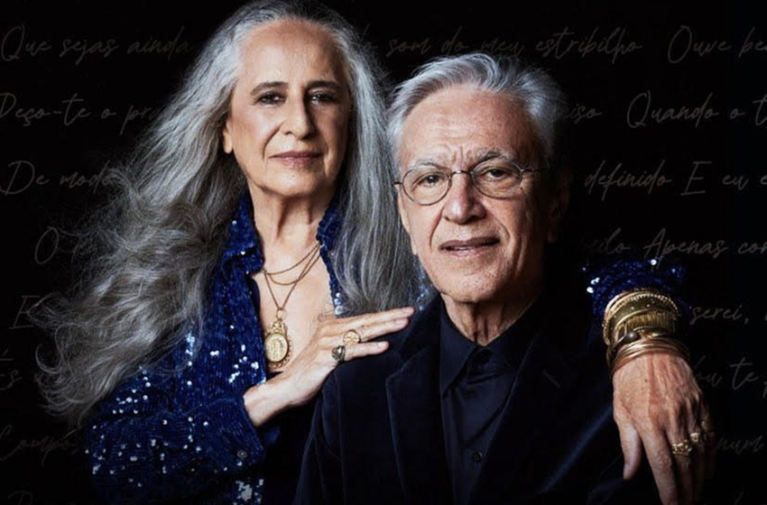  Caetano Veloso e Maria Bethânia anunciam novas datas e locais para turnê em parceria