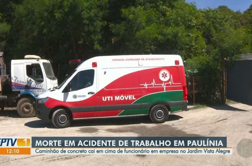  Trabalhador morre após ser atingindo por caminhão de concreto em Paulínia