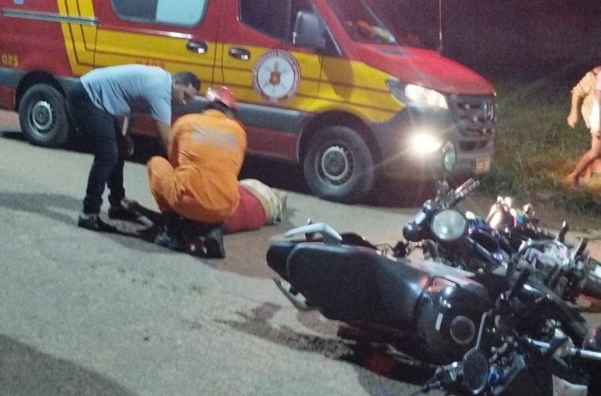  Motociclista morre em hospital após acidente entre duas motos