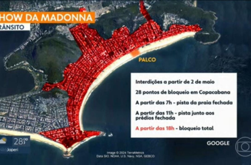  Show da Madonna: Terminal Gentileza tem linha de ônibus direto para Copacabana; veja preço e regras