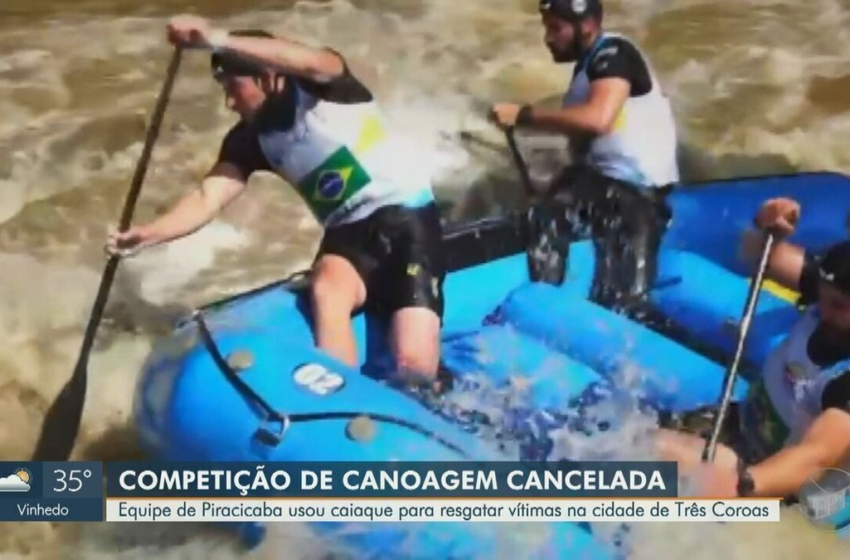  'Cena de filme de terror', descreve atleta de canoagem que ajudou no resgate de pessoas e animais nas enchentes no Rio Grande do Sul