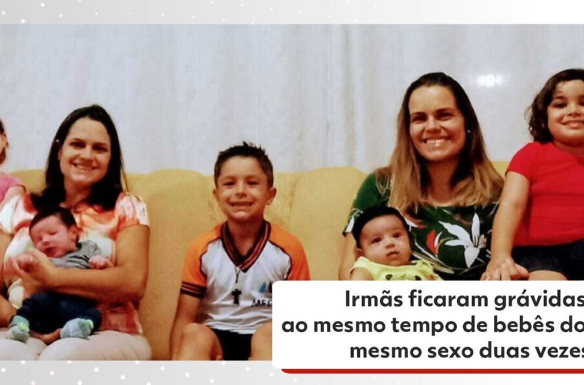  Irmãs que engravidaram ao mesmo tempo duas vezes celebrarão juntas Dia das Mães com filhos e sobrinhos; veja FOTOS