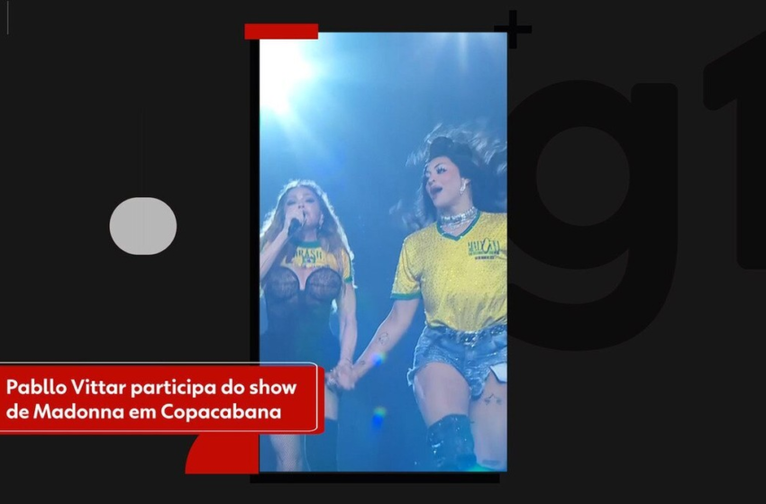  Pabllo Vittar rebola com Madonna e cantoras homenageiam Brasil em show em Copacabana