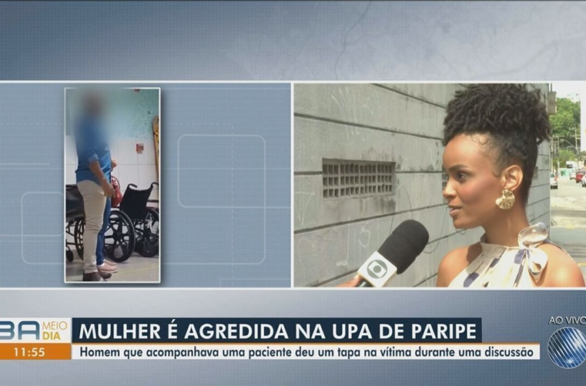  Homem agride mulher com tapa no rosto em posto de saúde em Salvador: 'Não sei como consegui ficar em pé', diz vítima