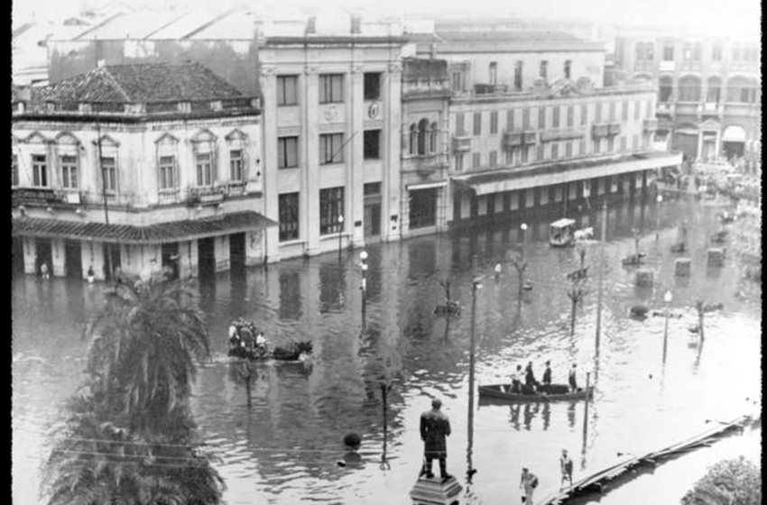  Autor de livro sobre enchente de 1941 ficou ilhado em bairro alagado de Porto Alegre