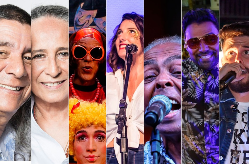  Agenda Cultural: Maria Bethânia, Zeca Pagodinho, Gilberto Gil e Pablo são destaques do final de semana