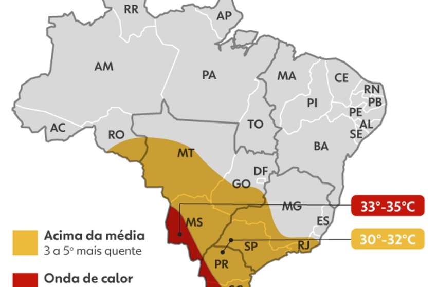  Após dias de tempo ameno, Centro-Sul deve ter 'veranico'; capitais podem ter recorde de calor para junho